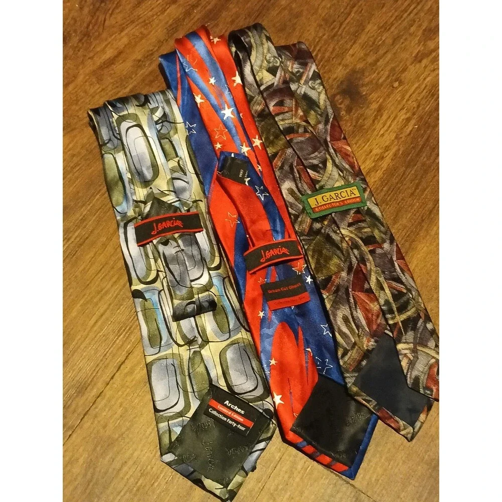 Jerry Garcia Tie Lot Of 3